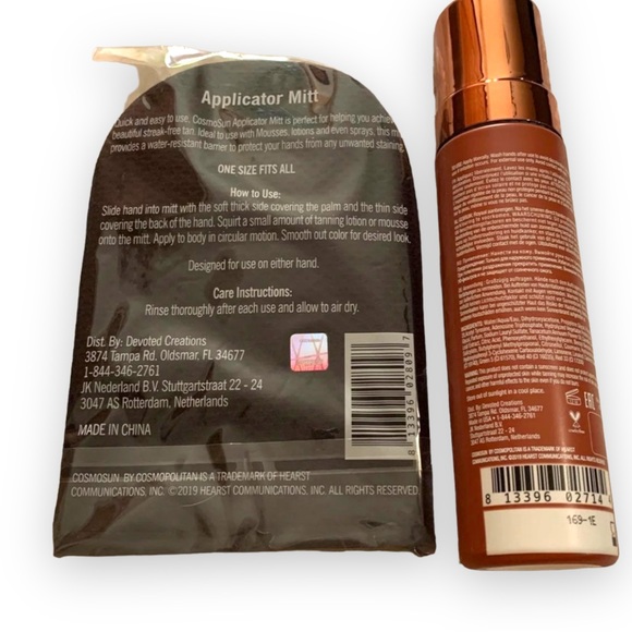 COSMOSUN by cosmopolitan Sunless Mouse and Mitt NEW - Picture 2 of 2